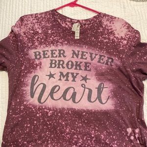 Bleached Luke combs tee